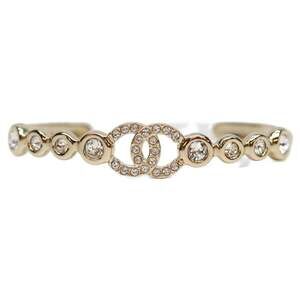 Chanel Cc Logo Bracelet Gold-Tone Metal #244522C14B